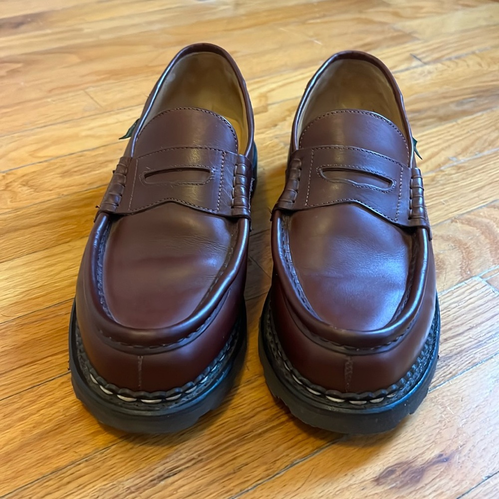 Paraboot Reims Lisse Piped Leather Loafer